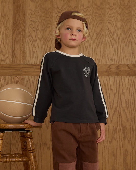 Rylee + Cru Jersey Long Sleeve Tee, Black