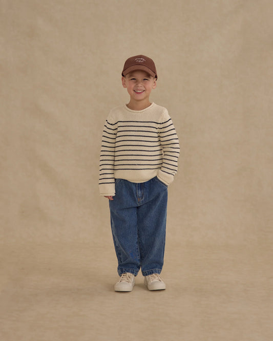 Rylee + Cru Jacques Sweater, Black Stripe