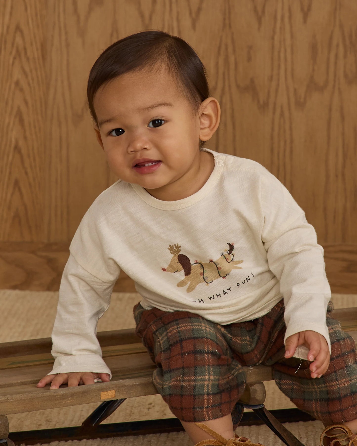 Rylee + Cru Long Sleeve Tee, Oh What Fun