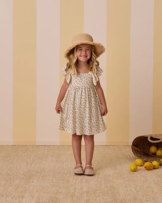 Rylee + Cru Mariposa Dress, Lemons