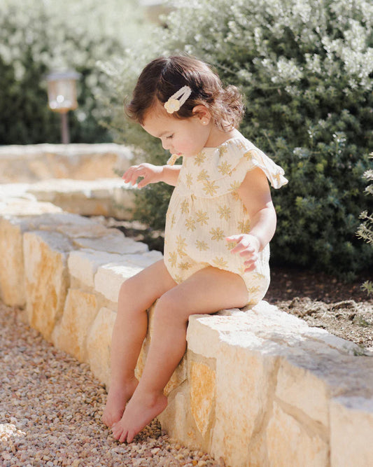 Rylee + Cru Roxy Romper, Daisies