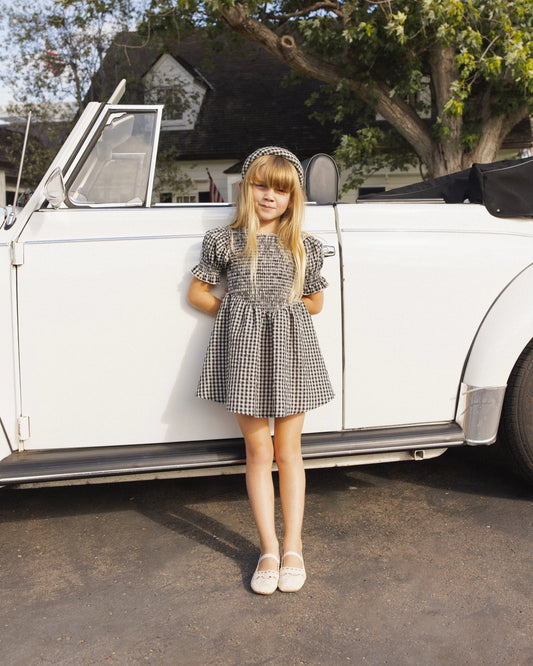 Rylee + Cru Louise Dress, Black Check