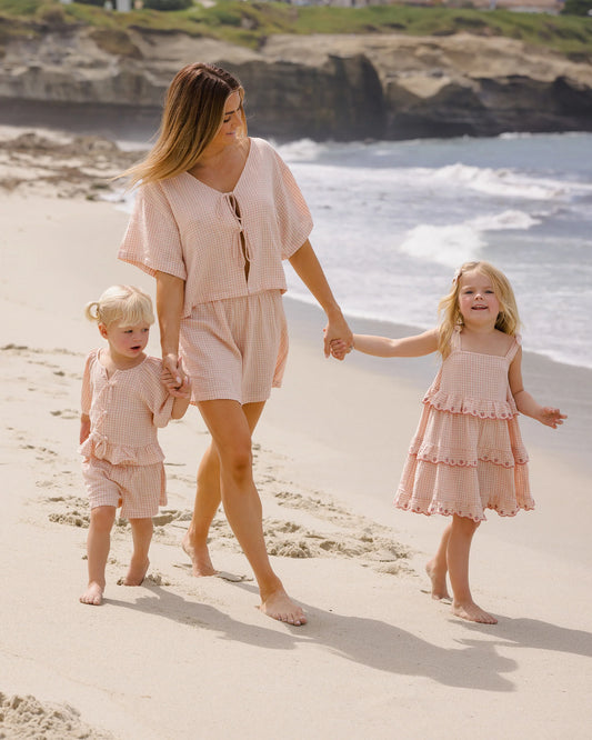 Rylee + Cru Women's Juniper Set, Petal Gingham