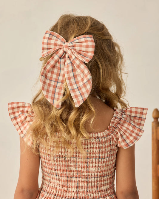 Rylee + Cru Oversized Gingham Bow - Multiple Options