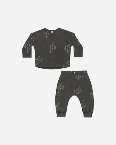 Rylee + Cru Long Sleeve Tee + Pant Set, Bolt