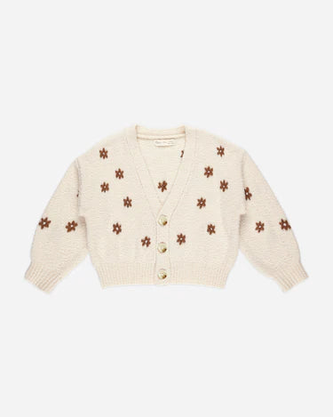 Rylee + Cru Boxy Crop Cardigan, Flowers