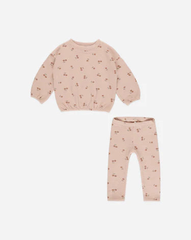 Rylee + Cru Spongey Knit Set, Blossom