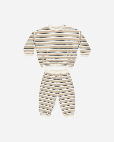 Rylee + Cru Relaxed Set, Blue Vintage Stripe