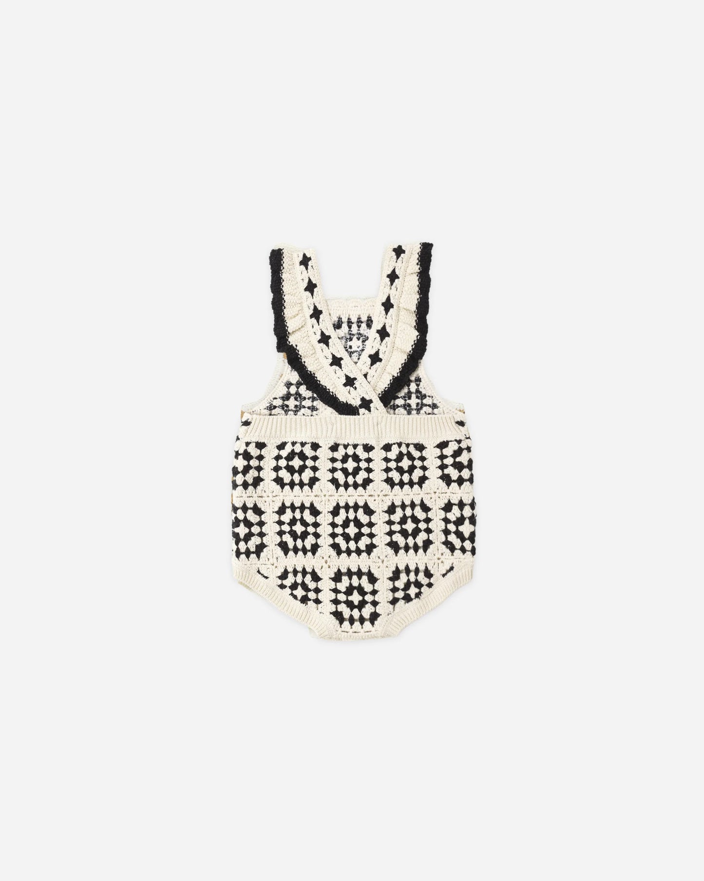 Rylee + Cru Crochet Romper, Abstract