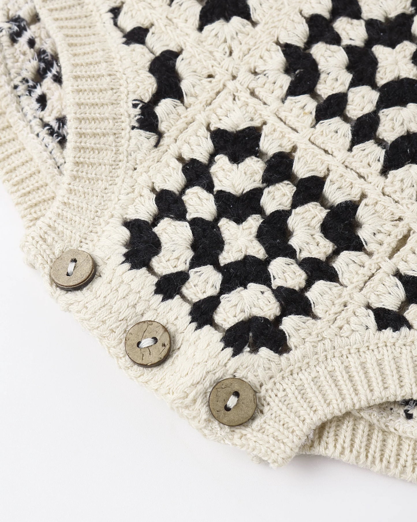 Rylee + Cru Crochet Romper, Abstract