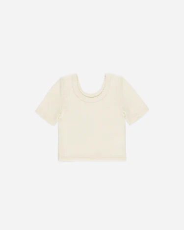 Rylee + Cru Scallop Tee, Natural