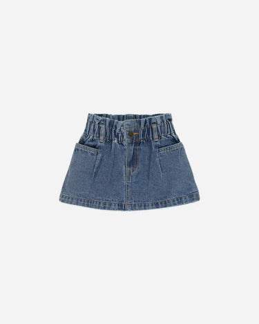 Rylee + Cru Denim Mini Skirt, Indigo