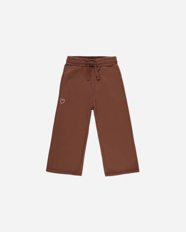 Rylee + Cru Wide Leg Sweatpant, Brick