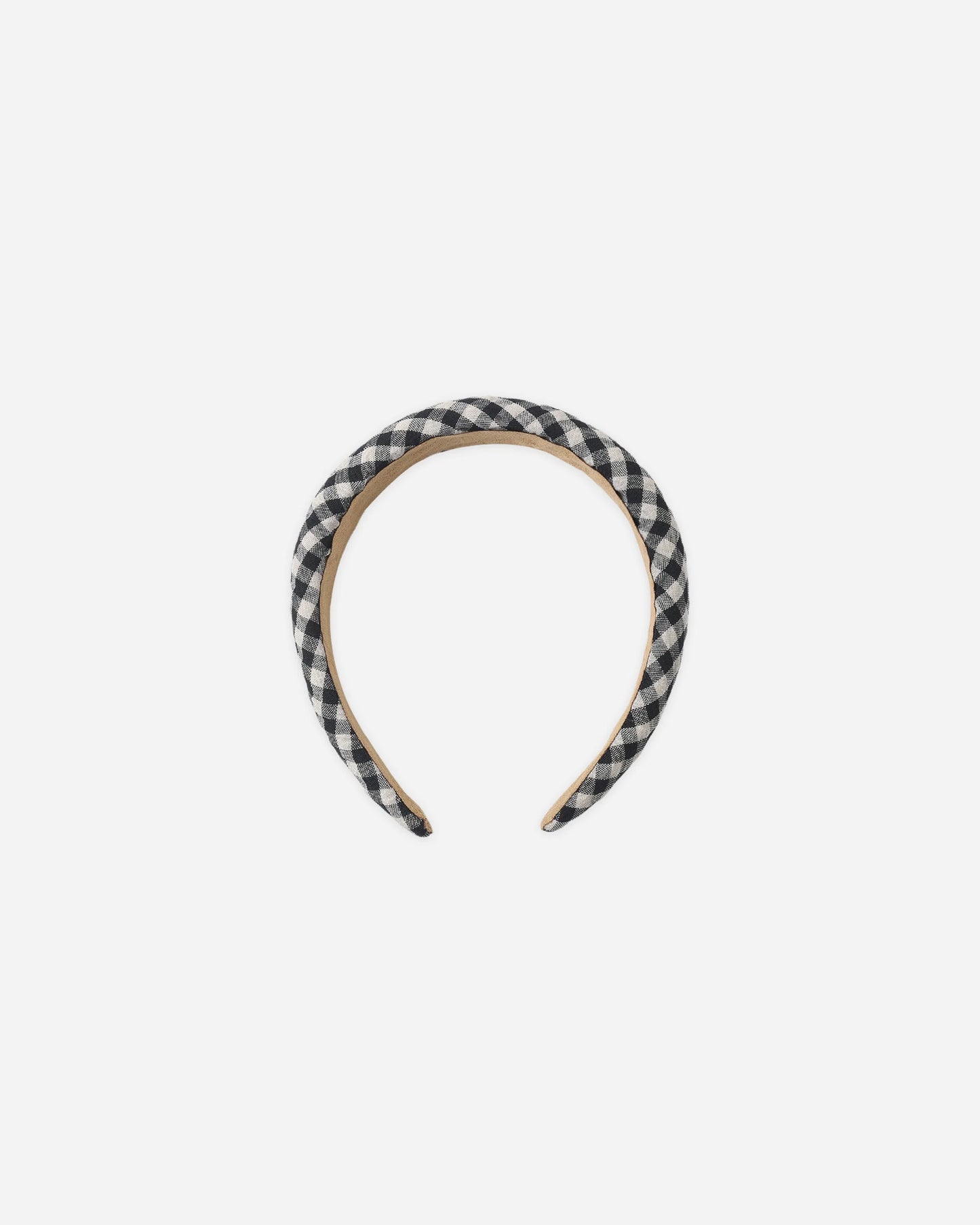 Rylee + Cru Padded Headband, Black Check