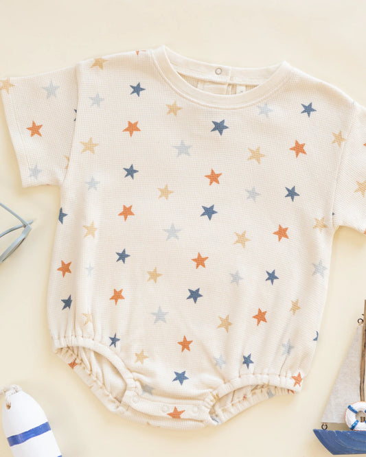 Rylee + Cru Relaxed Bubble Romper, Stars