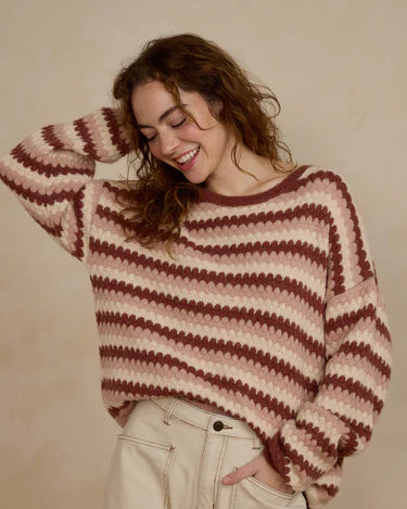 Rylee + Cru Aspen Sweater, Multi Stripe