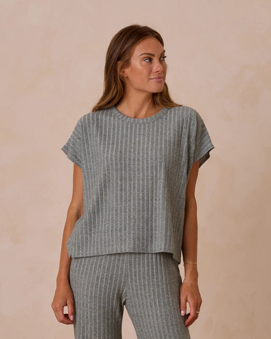 Rylee + Cru Women's Cozy Rib Knit Set, Eucalyptus