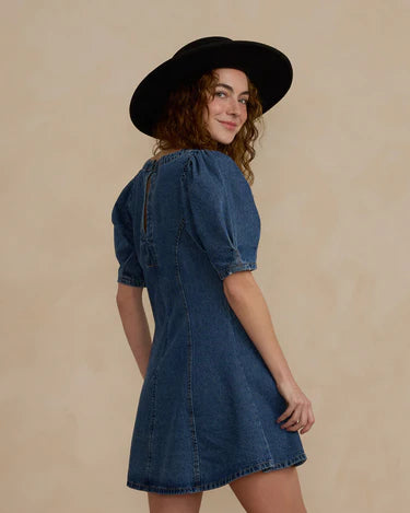 Rylee Cru Levi Mini Dress, Indigo