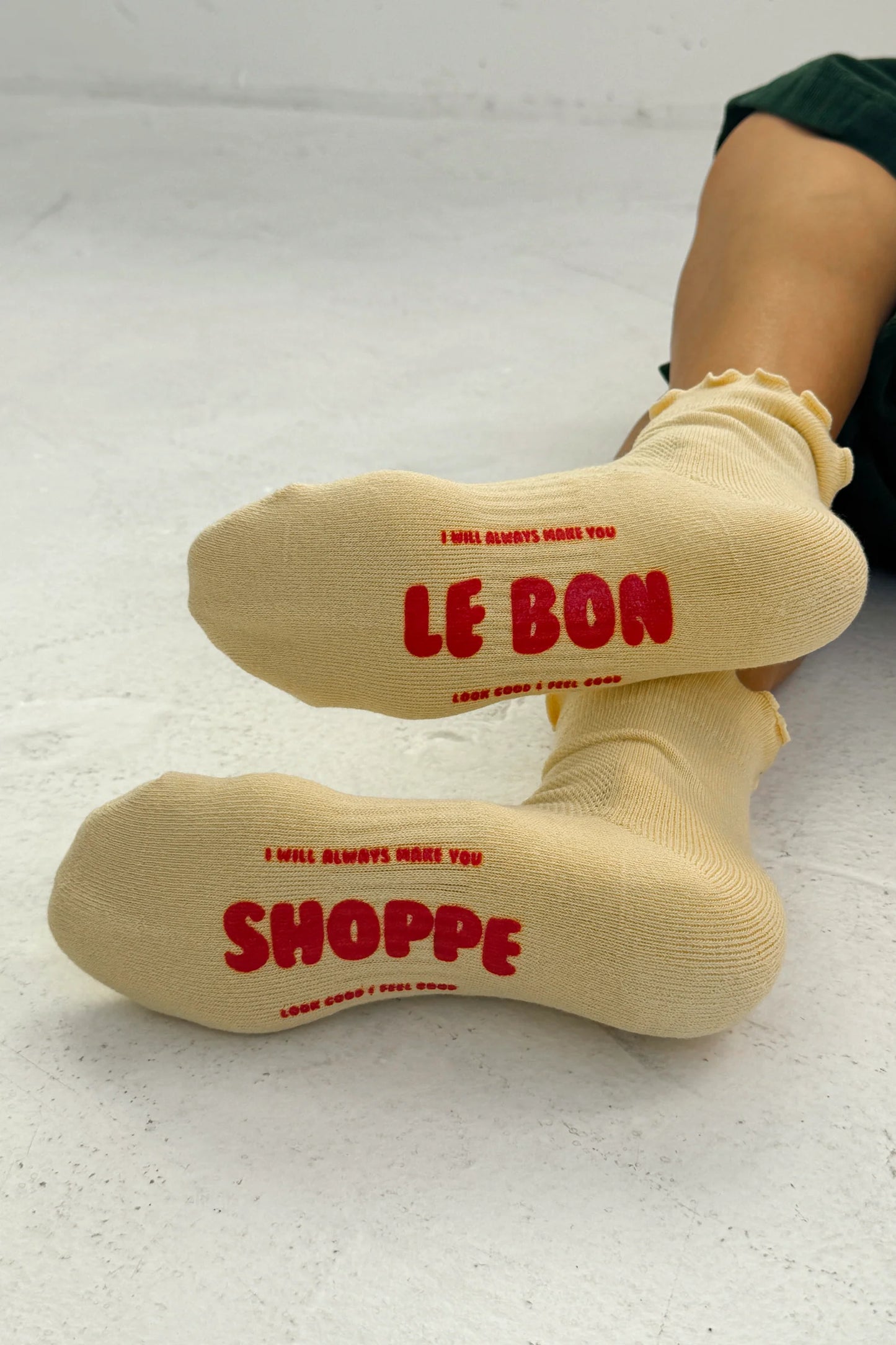 Le Bon Shoppe Ruffled Hugger Crew Socks - Multiple Options