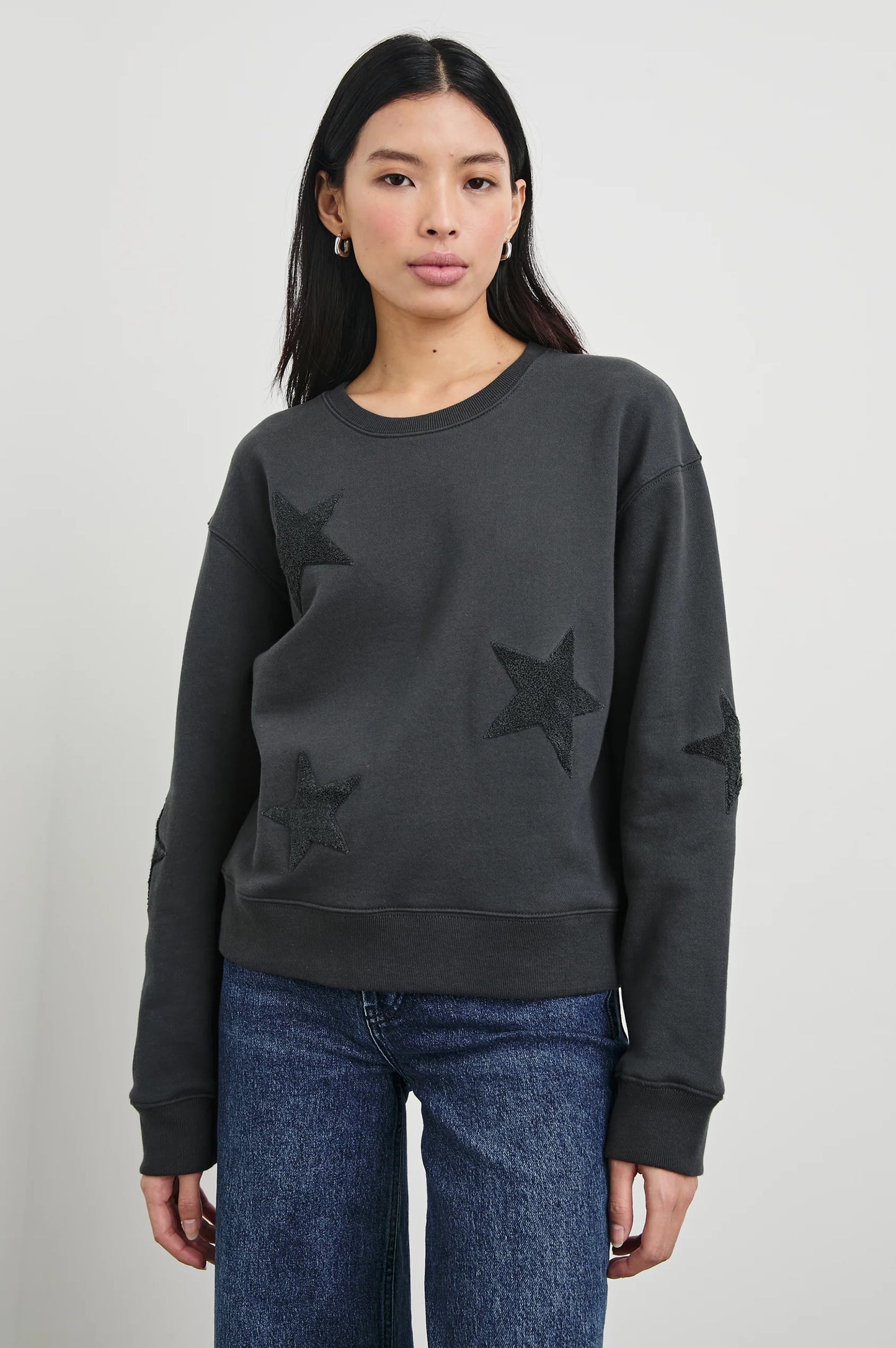 Rails Sonia Sweatshirt, Washed Black