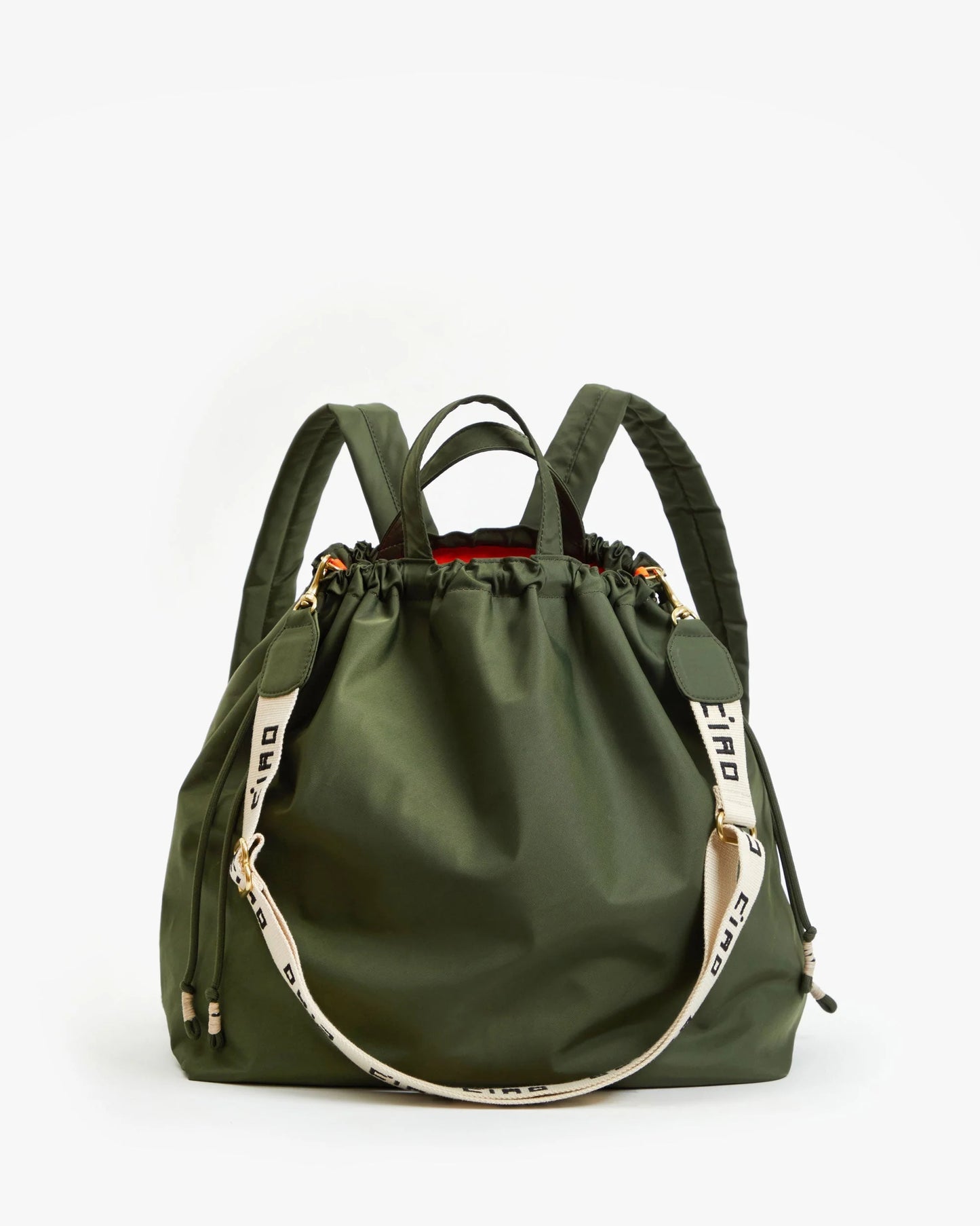 Clare V Sac Tout Backpack, Army Recycled Nylon