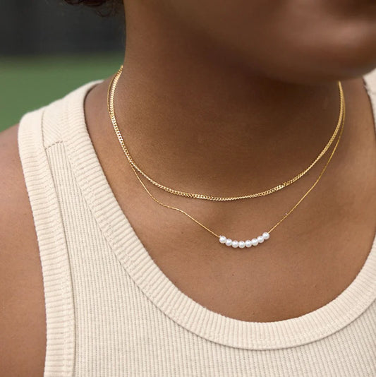 Nikki Smith Designs Nina Dainty Pearl Necklace - Multiple Options
