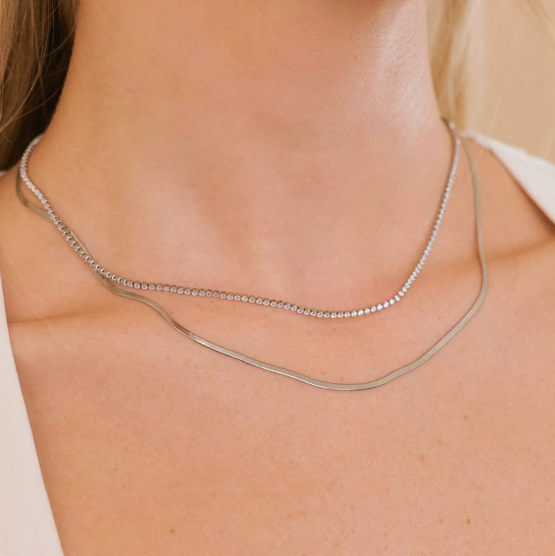 Nikki Smith Designs Micro Herringbone Necklace - Multiple Options