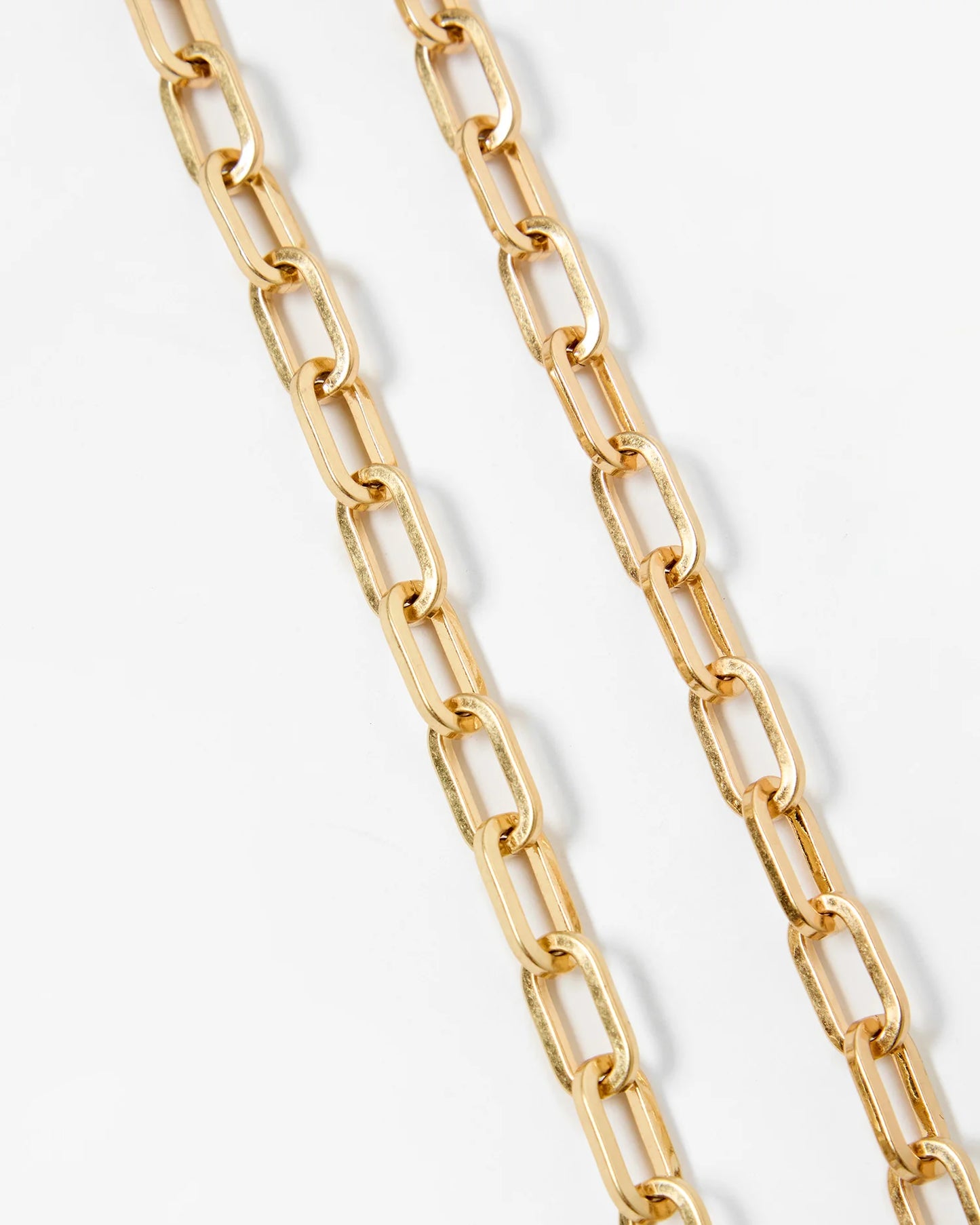 Clare V Oval Chain Crossbody Strap, Vintage Gold