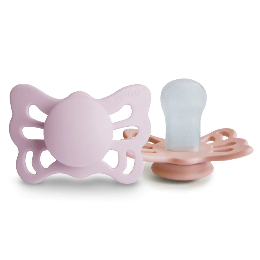 Mushie FRIGG Butterfly Anatomical Silicone Pacifier 2-Pack - Multiple Options