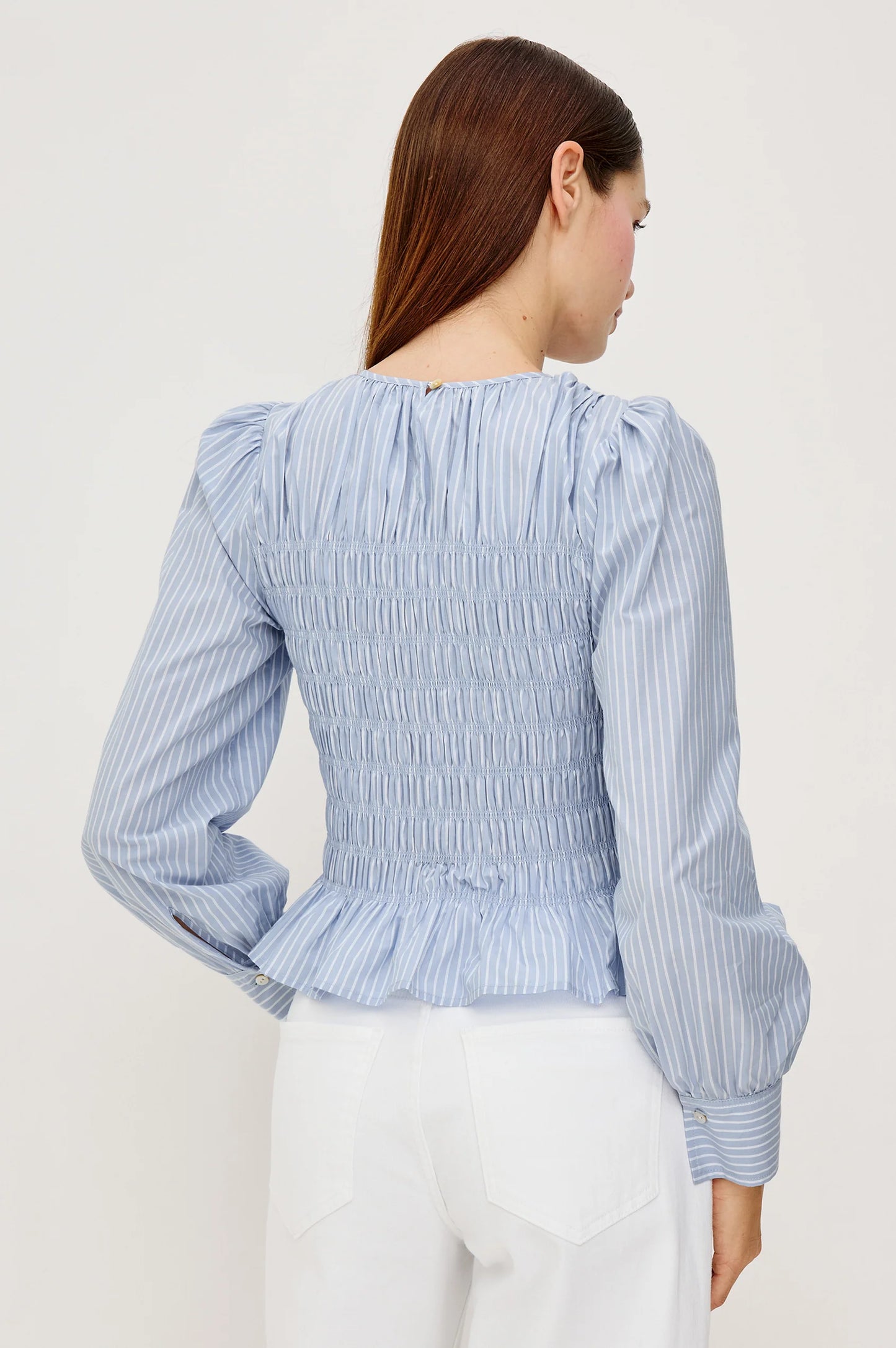 Rails Tabi Top, Oxford White Stripe