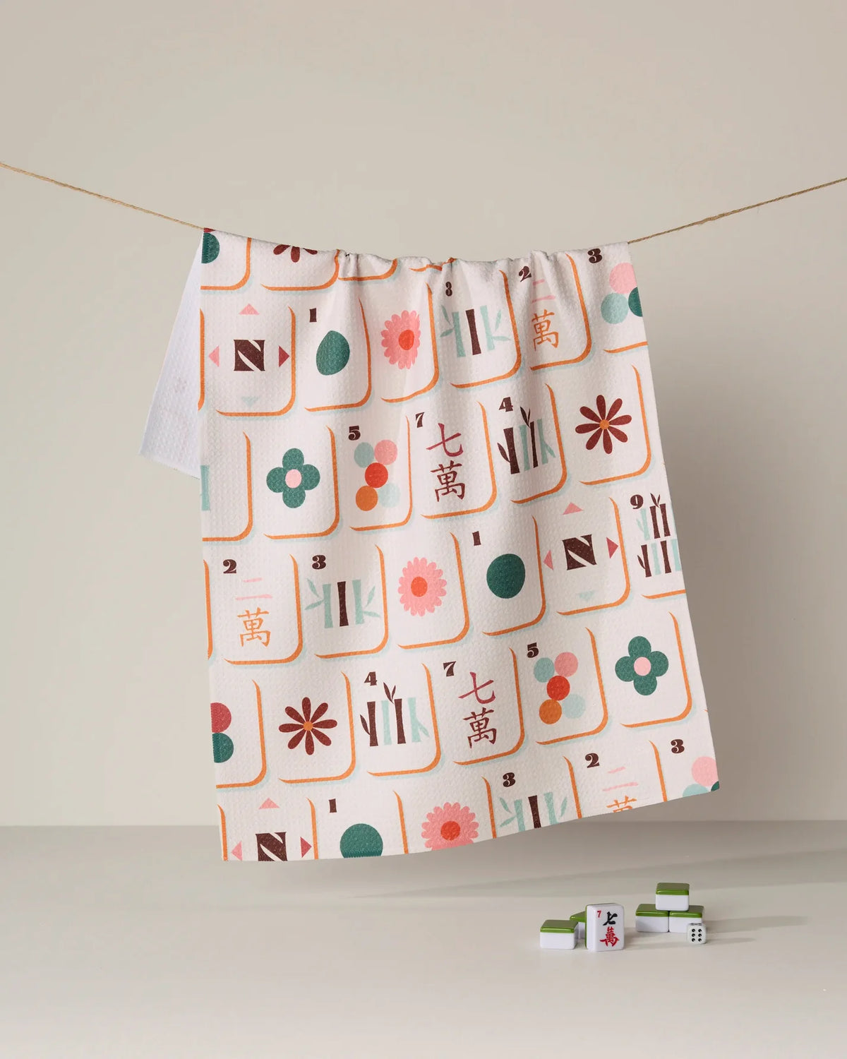 Geometry Mahjong Tea Towels - Multiple Options