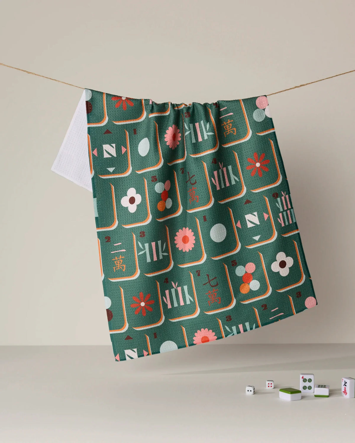 Geometry Mahjong Tea Towels - Multiple Options