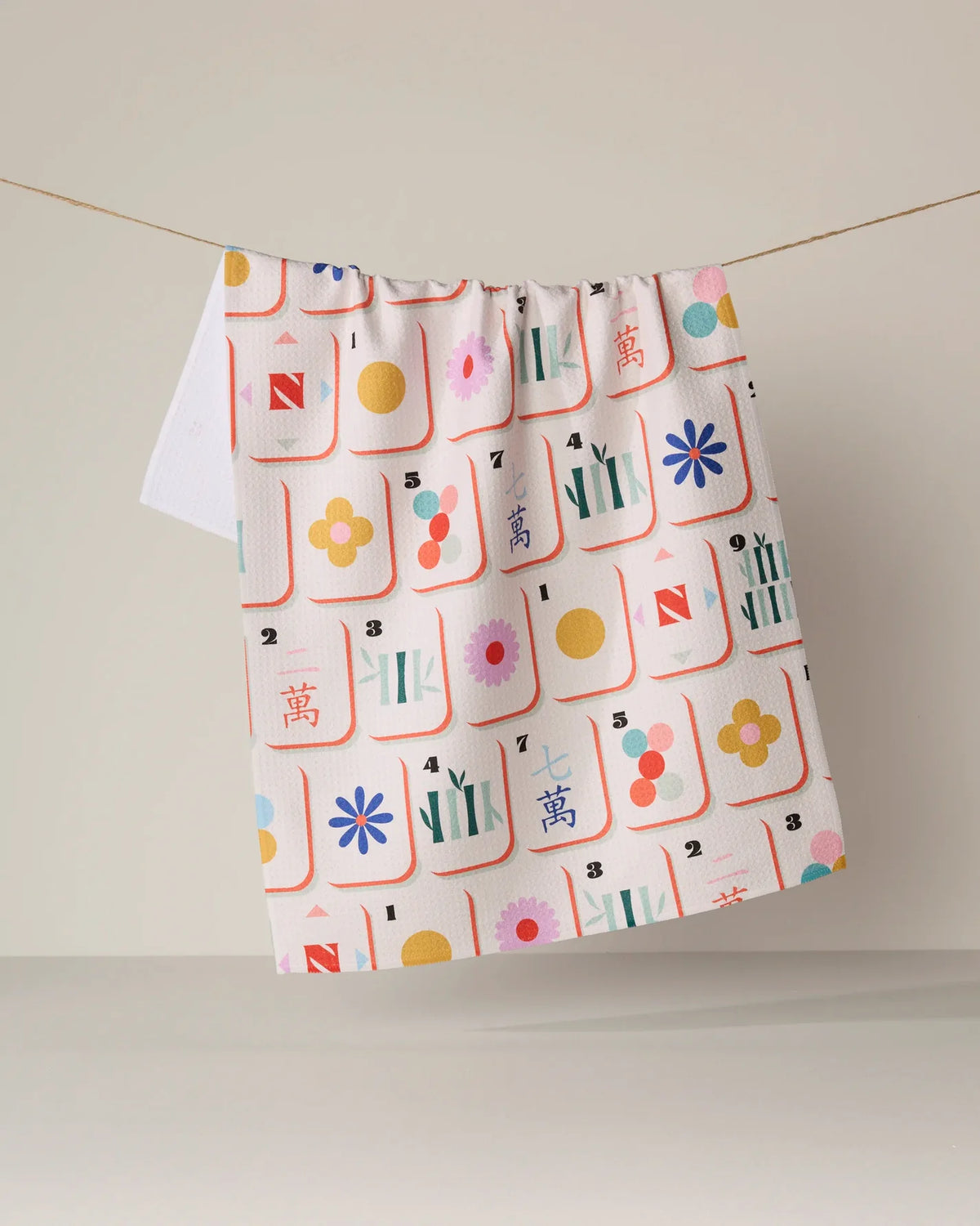 Geometry Mahjong Tea Towels - Multiple Options