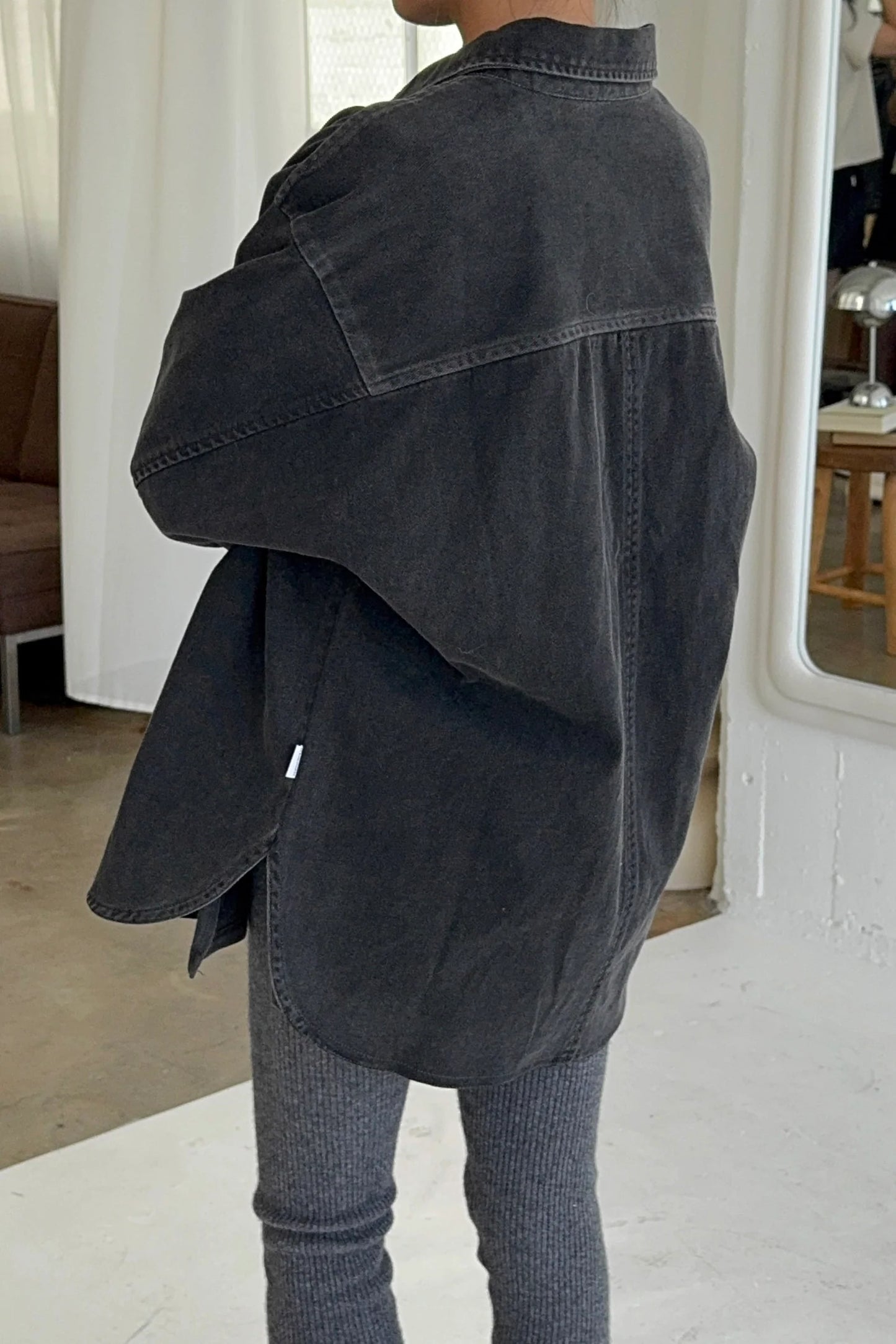 Le Bon Shoppe Theo Jacket, Black Denim