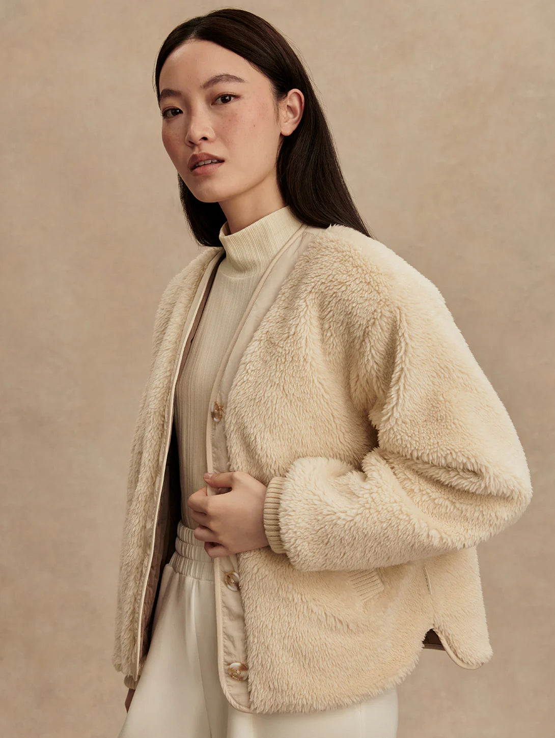 Varley Drew Reversible Jacket, Sandshell/Ash Taupe