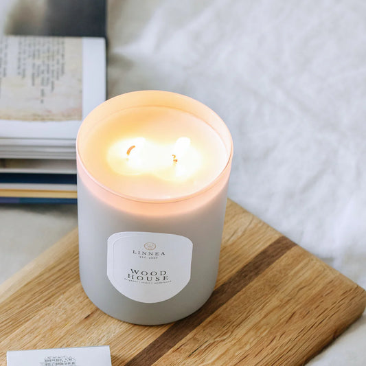 Linnea Candle, Wood House - Multiple Options