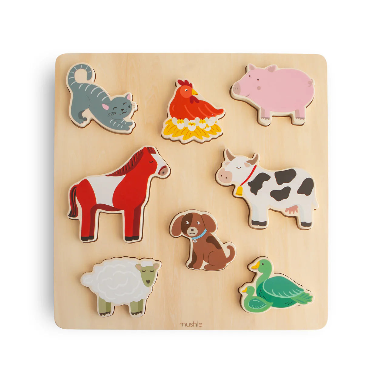 Mushie Wooden Farm Puzzle