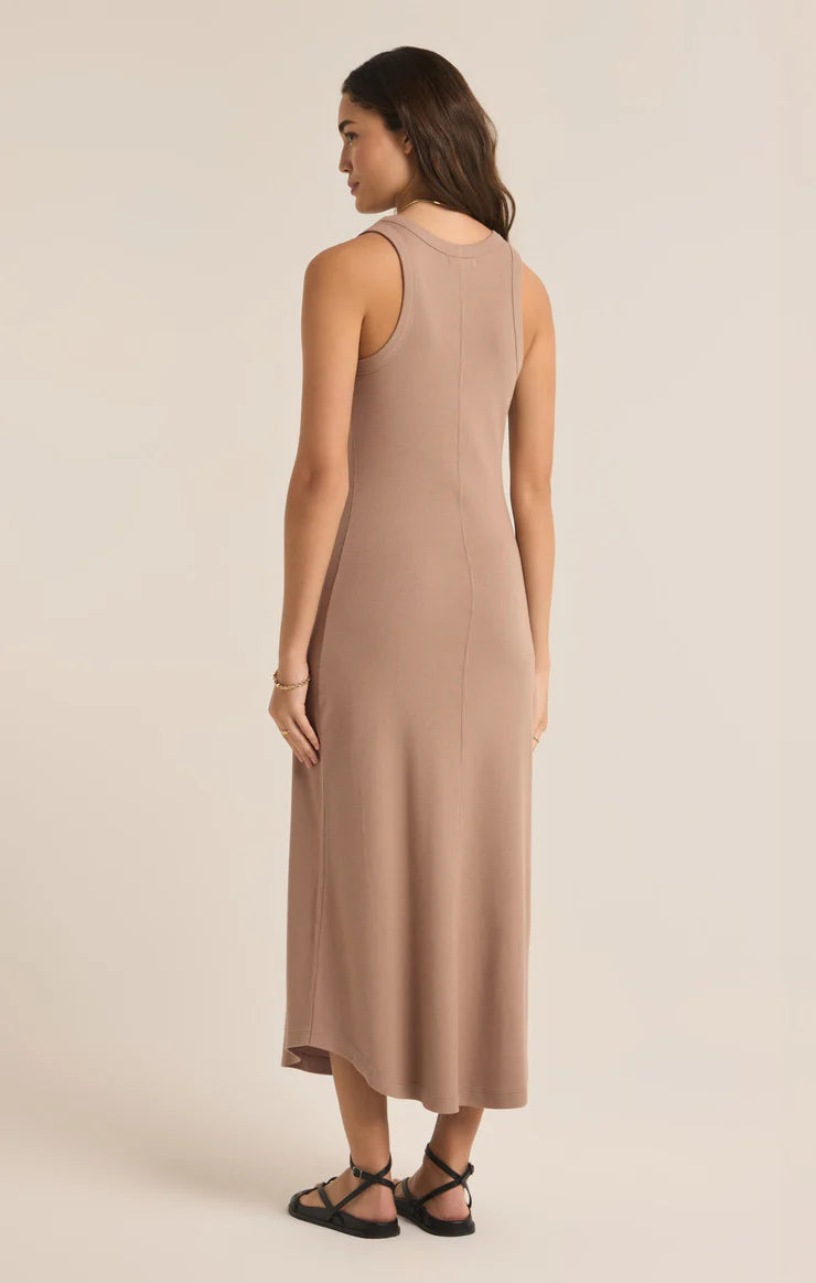 Z Supply Goodwin Midi Dress, Latte