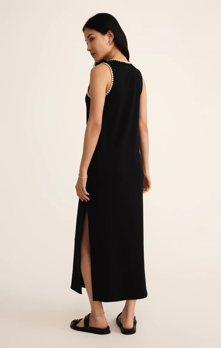 Z Supply Delamer Midi Dress, Black