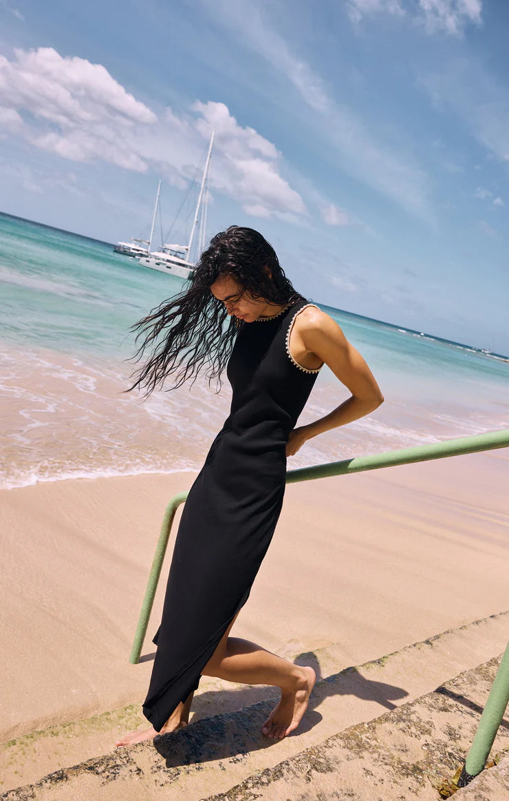 Z Supply Delamer Midi Dress, Black