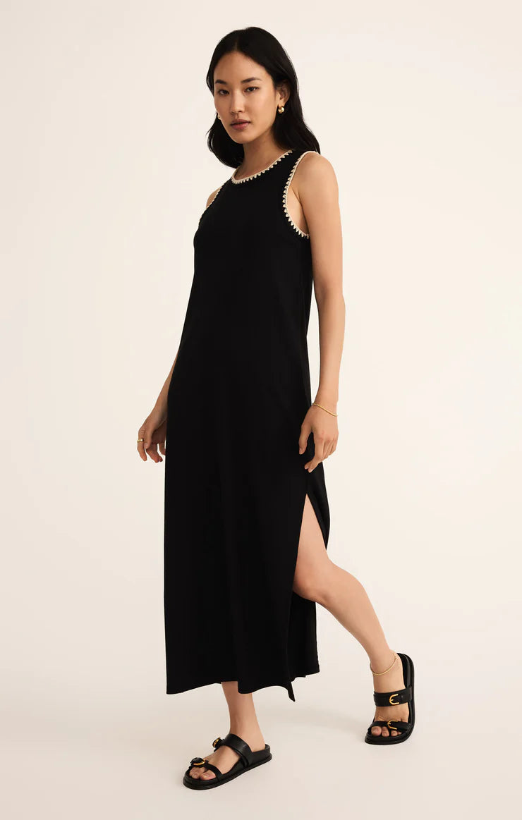 Z Supply Delamer Midi Dress, Black