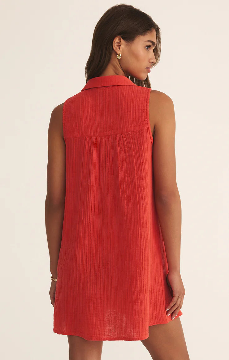 Z Supply New Light Mini Dress, Cabana Red