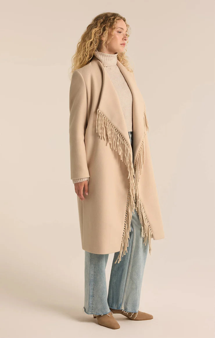 Z Supply Alchemist Fringe Coat, Natural