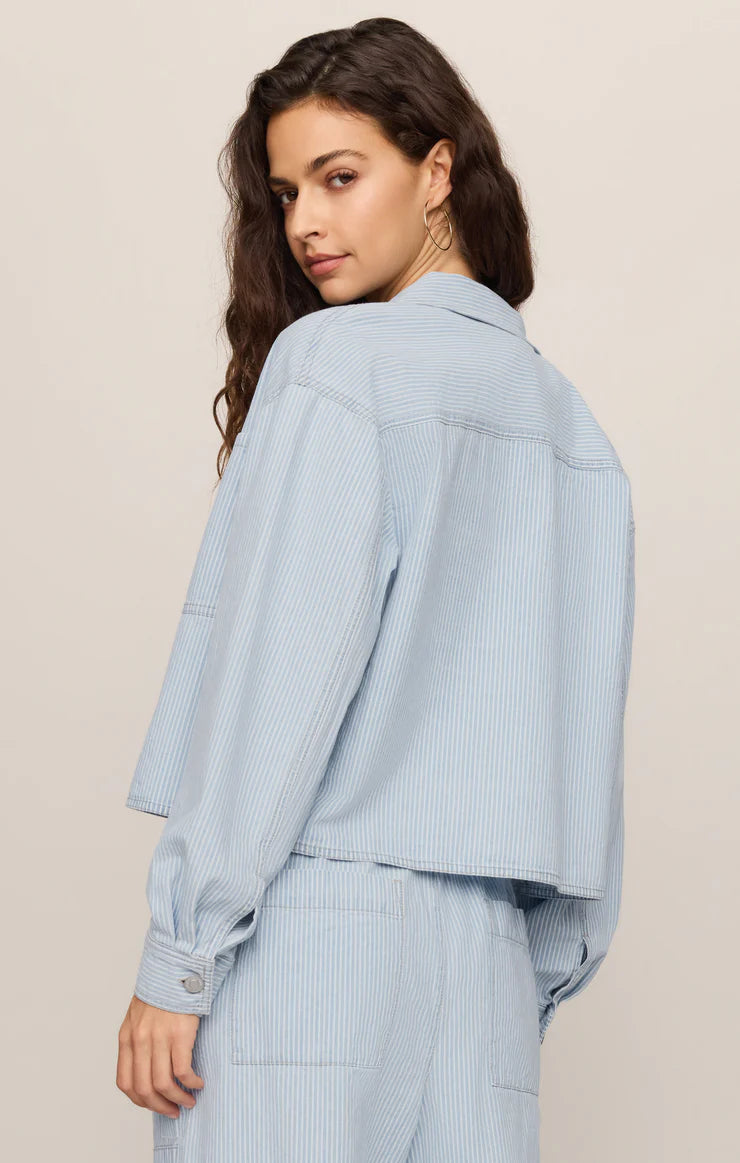Z Supply Erin Railroad Jacket, Seaboard Stripe