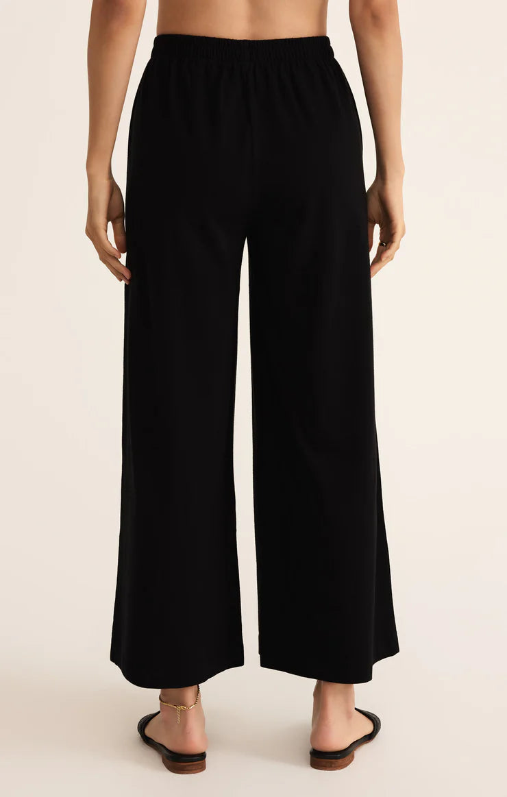 Z Supply Scout Jersey Flare Pant, True Black