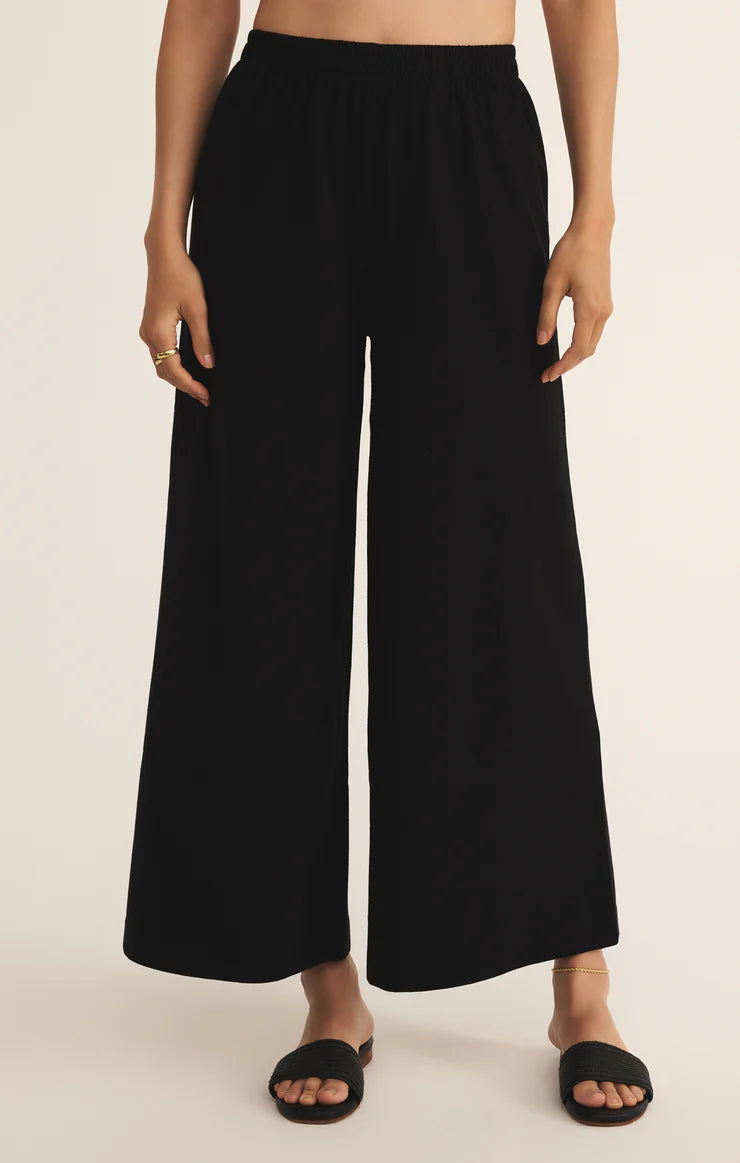 Z Supply Scout Jersey Flare Pant, True Black