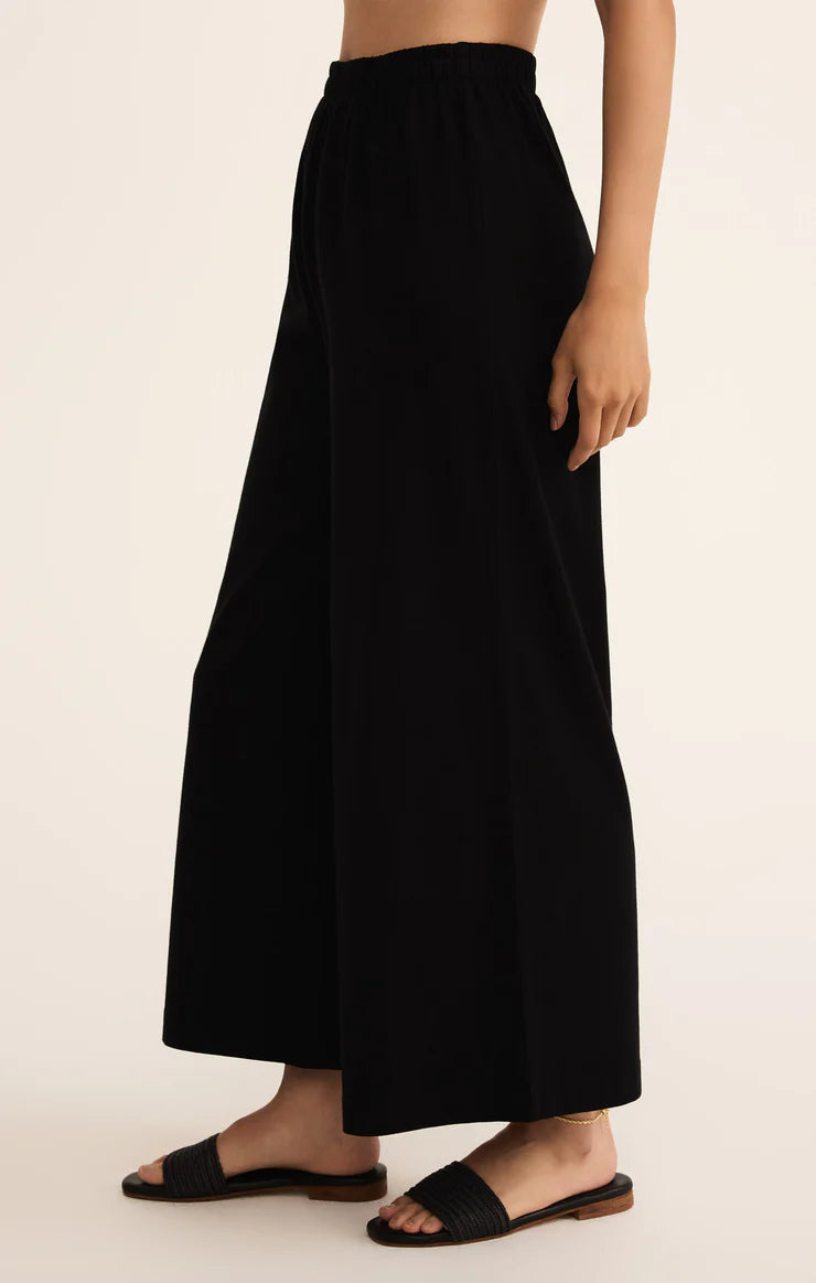 Z Supply Scout Jersey Flare Pant, True Black