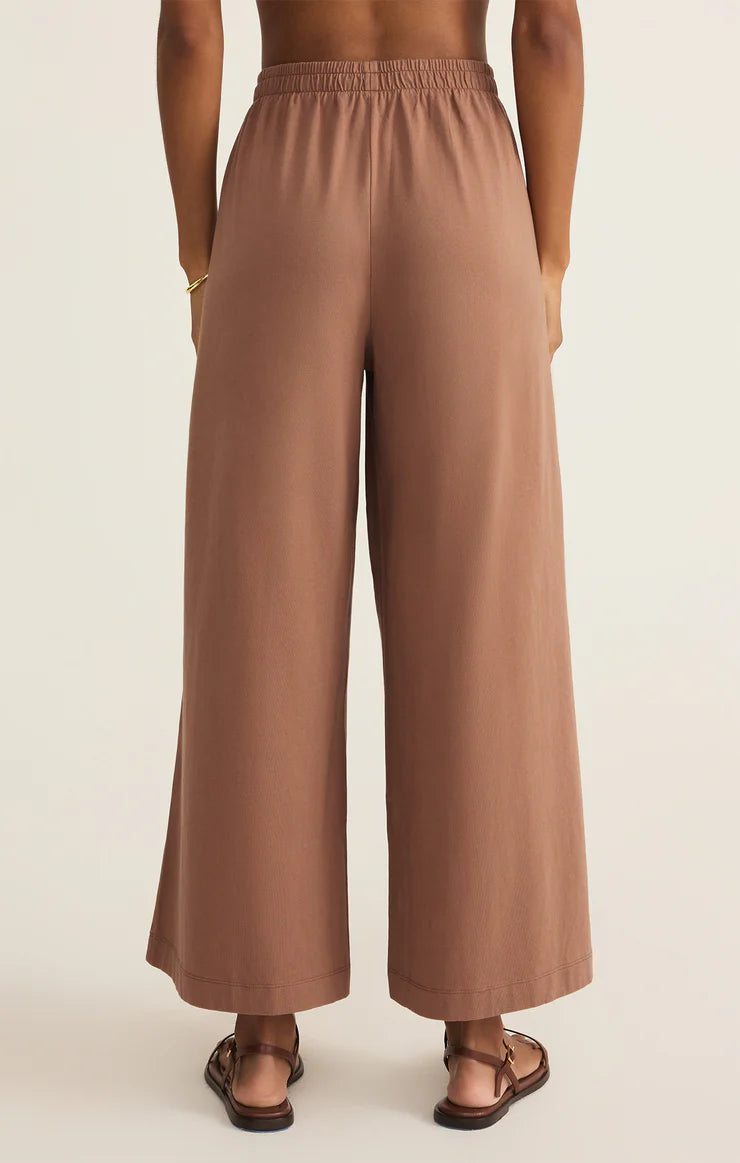 Z Supply Scout Jersey Flare Pant, Teakwood