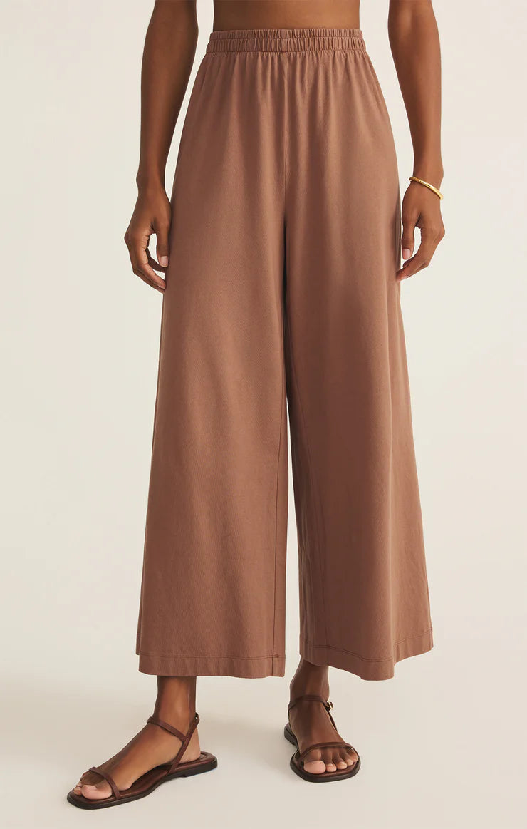 Z Supply Scout Jersey Flare Pant, Teakwood