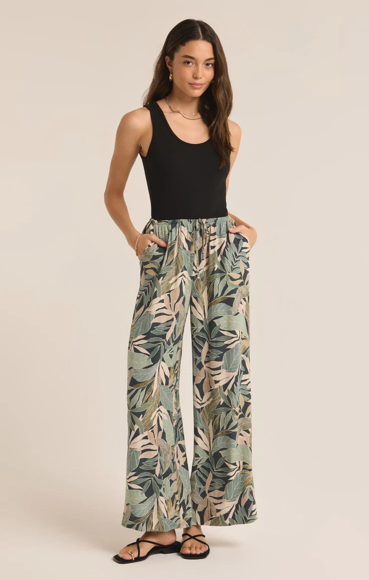 Z Supply Soleil Cusco Pant, Grape Leaf